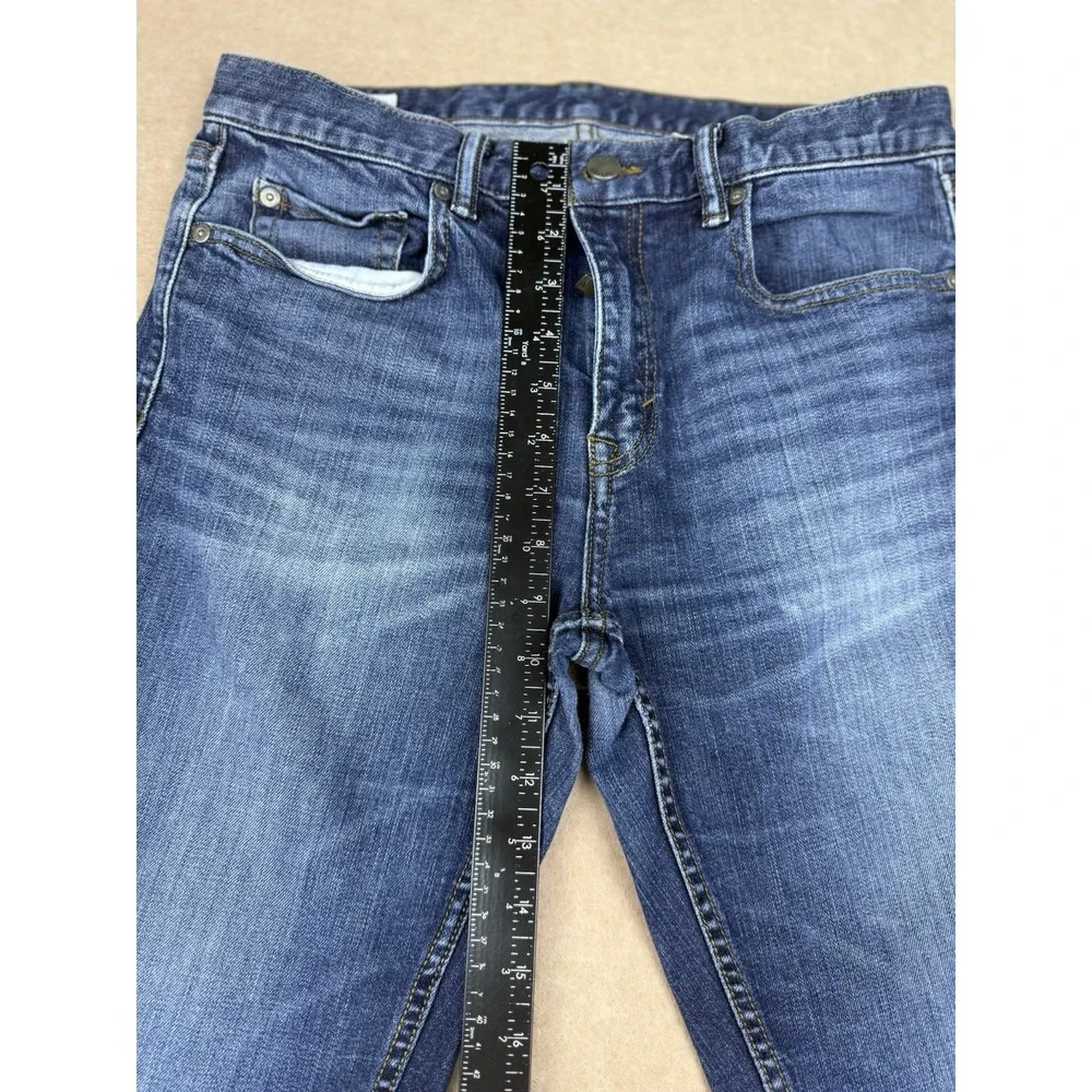 Banana Republic Jeans Men's Size 32 Blue Slim Fit Mid Rise‎ Faded Wash Denim
